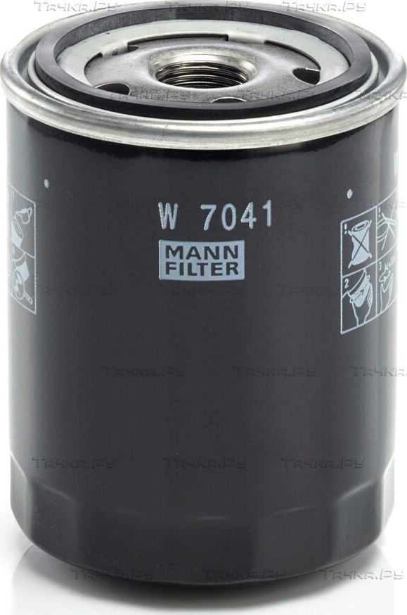Масляный фильтр Mann-Filter для Nissan Primera P11 1996-2002. Артикул W 7041