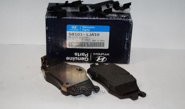 Тормозные колодки Hyundai / Kia для Kia Pride I 1990-2001. Артикул 581011JA10