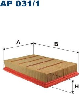 Воздушный фильтр Filtron. Артикул AP 031/1
