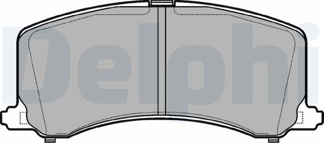Тормозные колодки Delphi (органический). Артикул LP1014