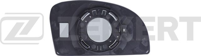 Зеркальное стекло бокового зеркала Zekkert. Артикул SP-1104