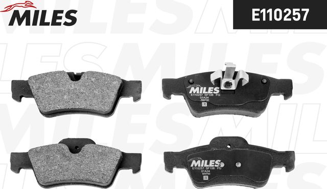 Тормозные колодки Miles (Semi-Metallic). Артикул E110257