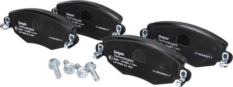 Тормозные колодки Delphi (Low-Metallic). Артикул LP1533