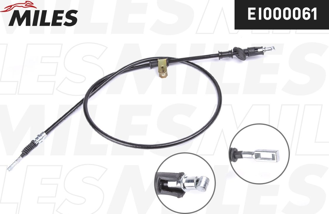 Трос ручника (тросик ручного тормоза) Miles. Артикул EI000061