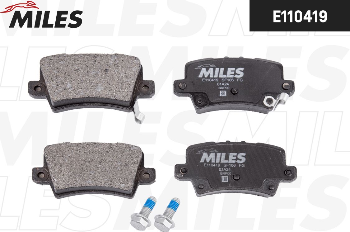 Тормозные колодки Miles (Semi-Metallic). Артикул E110419