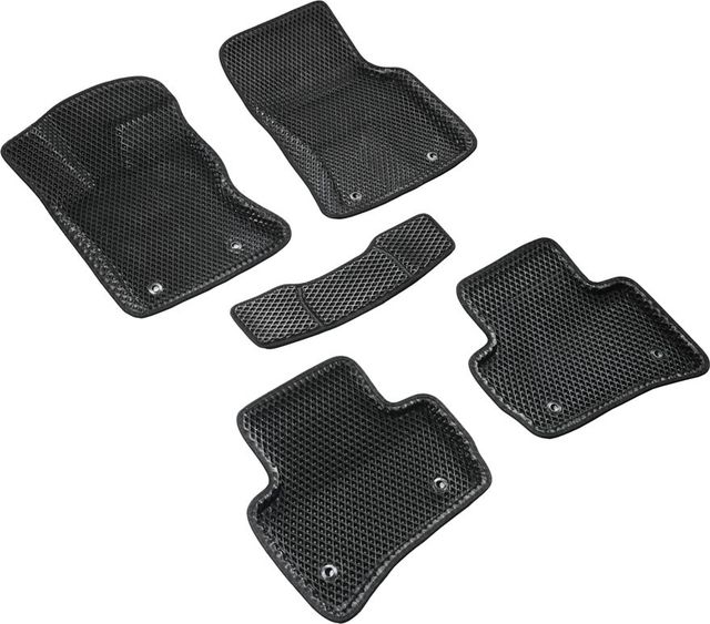 Коврики Seintex 3D EVA ромб для салона Land Rover Range Rover Velar 2017-2026 ЧЕРНЫЕ. Артикул 317238