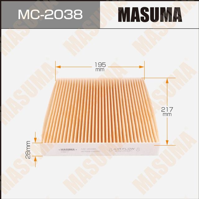 Салонный фильтр Masuma для Toyota Avalon III 2005-2012. Артикул MC-2038