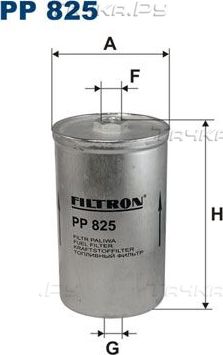 Топливный фильтр Filtron для Saab 9-3 I 1998-2003. Артикул PP 825