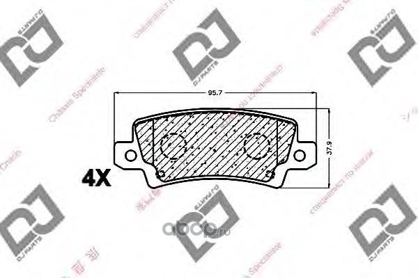 Колодки тормозные (DJ Parts). Артикул BP1250