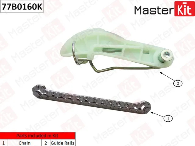 77B0160K Комплект цепи масляного насоса Audi A4/A5 1.8 TFSI CABB/CDHB/CJEE -12.12.2011 (Master KIT) Master KIT. Артикул 77b0160k