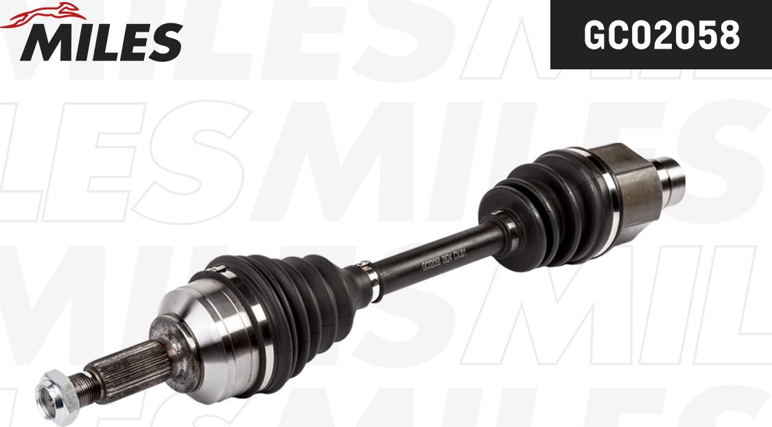 Полуось (привод в сборе, приводной вал) Miles. Артикул GC02058