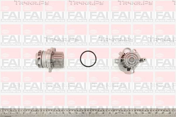 Помпа (водяной насос) FAI AutoParts для Audi A3 I (8L) 1996-2001. Артикул WP6129