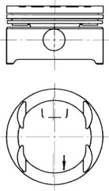 Поршень Kolbenschmidt для Opel Corsa B 1994-2000. Артикул 94637610