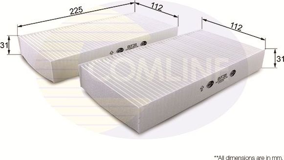 Салонный фильтр Comline. Артикул EKF201