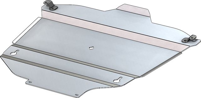 Защита алюминиевая АВС-Дизайн для картера и КПП Toyota RAV4 V (XA50) 2019-2026. Артикул 24.36ABC