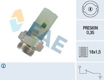 Датчик давления масла FAE. Артикул 12380