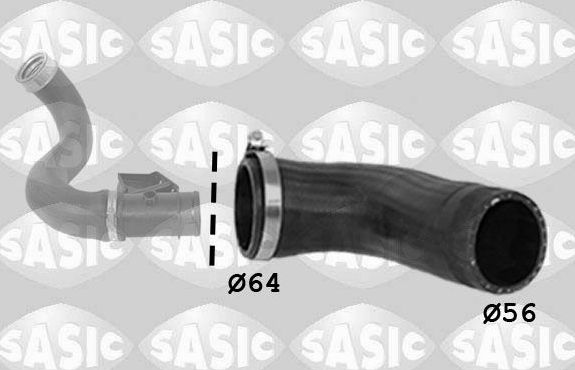 Патрубок интеркулера Sasic для Mercedes-Benz Sprinter 905 2001-2006. Артикул 3336247