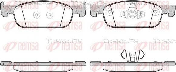 Тормозные колодки Remsa передние для Renault Clio IV 2012-2019. Артикул 1718.00