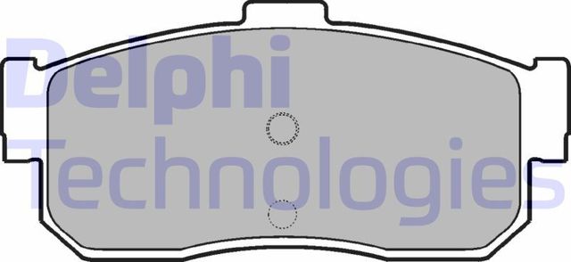 Тормозные колодки Delphi (Low-Metallic). Артикул LP975