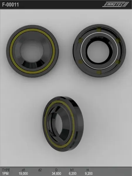 Сальник рулевой рейки 19 34.6 6.2/9.2 (Emmetec). Артикул F00011
