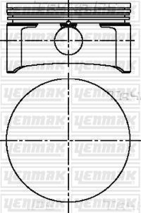 Поршень Yenmak для Opel Tigra B 2004-2010. Артикул 31-04219-050