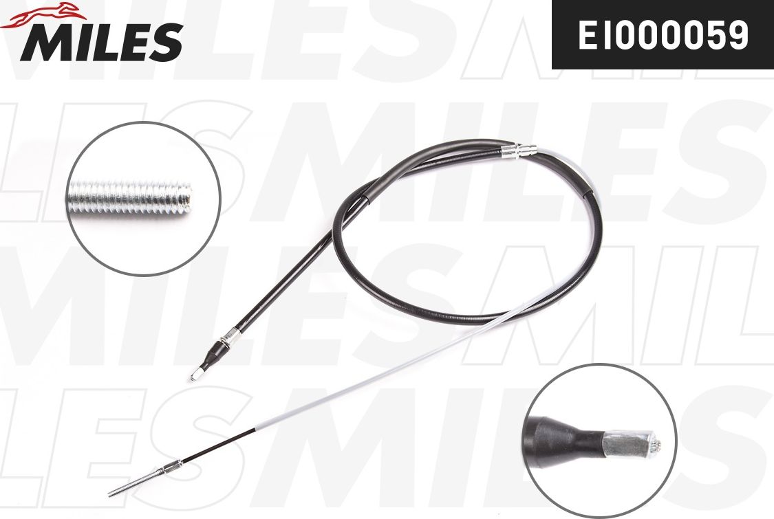 Трос ручника (тросик ручного тормоза) Miles. Артикул EI000059