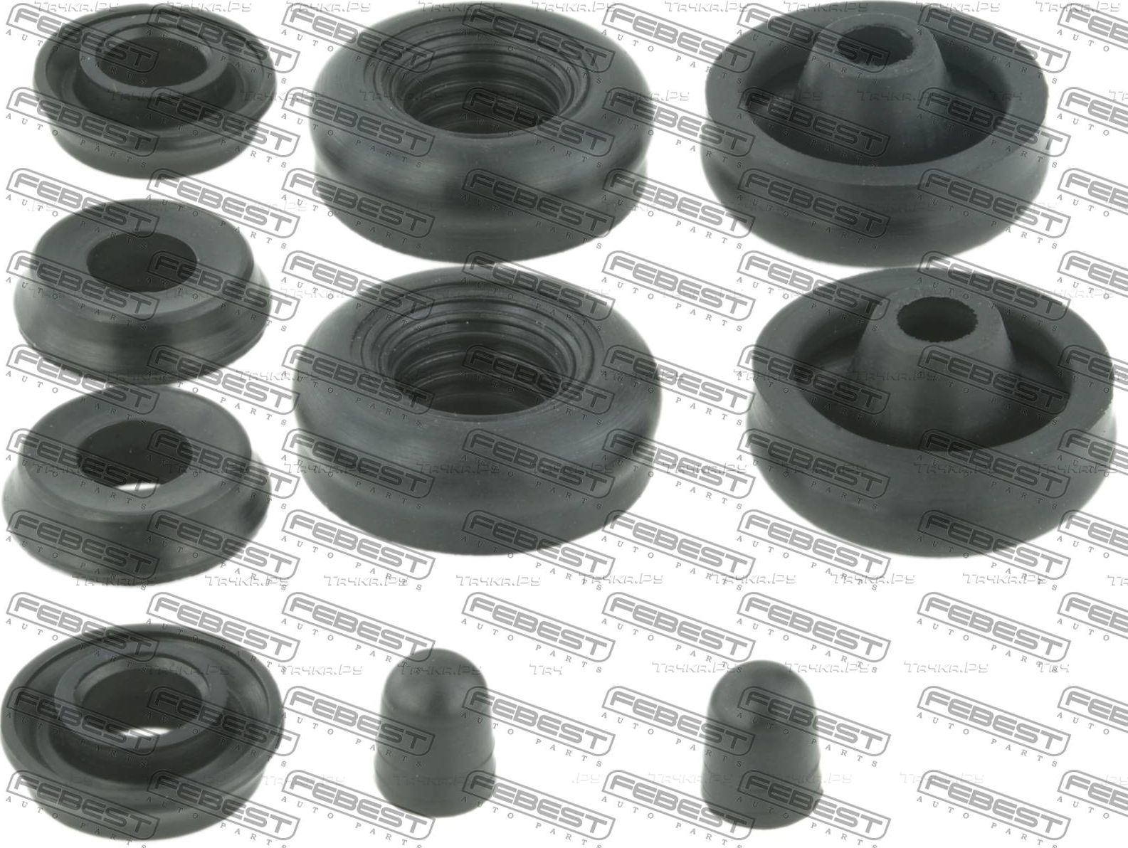Ремкомплект тормозного суппорта Febest для Toyota Noah II (R70) 2007-2010. Артикул 0175-ZRR70R