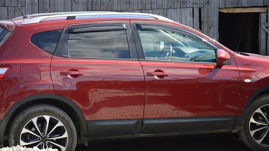 Дефлекторы SIM для окон Nissan Qashqai +2 2008-2026. Артикул SNIQAS0832