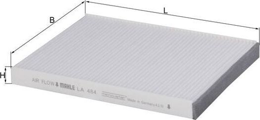 Салонный фильтр Mahle. Артикул LA 484
