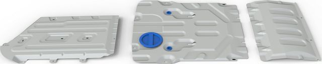 Защита алюминиевая Rival для картера, КПП и РК BMW X3 III G01 2017-2024. Артикул K333.0531.1