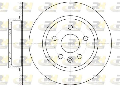 Тормозной диск RoadHouse задний для Chevrolet Tracker III (Trax) 2012-2026. Артикул 61316.00