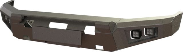 Бампер силовой STC тип Revo передний для Toyota Tundra II рестайлинг 2013-2021 с защитной дугой и противотуманными фарами. Артикул STC-TT13-BFR-C1-L1