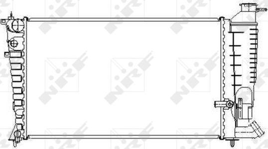 Радиатор охлаждения двигателя NRF (алюминий). Артикул 50474