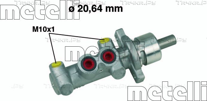 Тормозной цилиндр главный Metelli для Subaru Justy III 2003-2007. Артикул 05-0396