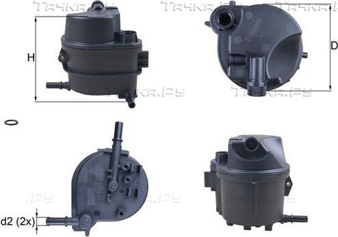 Топливный фильтр Mahle для Ford Fusion I 2002-2012. Артикул KL 777D