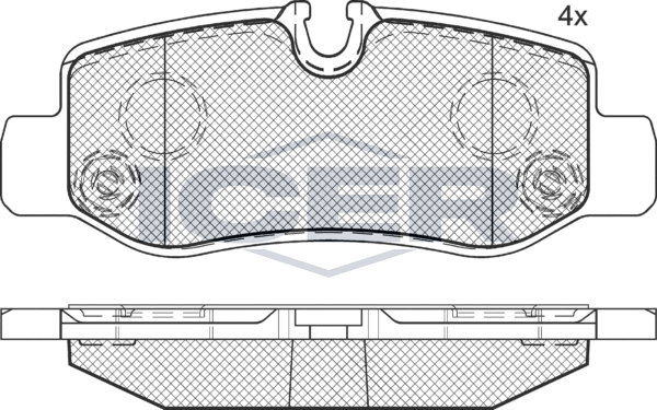Тормозные колодки Icer. Артикул 142192
