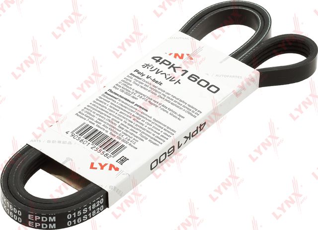 Приводной ремень поликлиновой LYNXauto для Honda Civic VIII 2006-2011. Артикул 4PK1600
