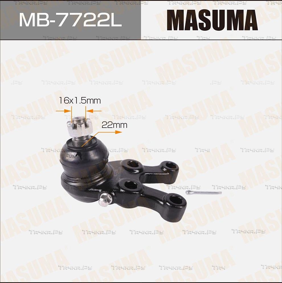 Шаровая опора Masuma передняя передняя левая нижняя для Mitsubishi L400 1995-2000. Артикул MB-7722L