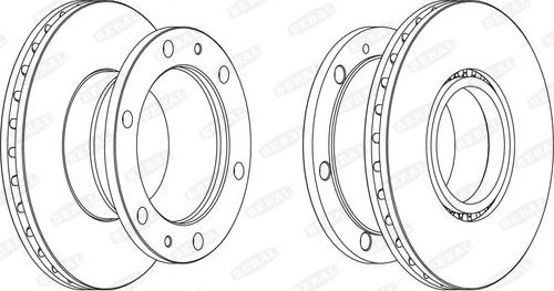 Тормозной диск BERAL. Артикул BCR322A