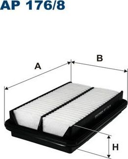 Воздушный фильтр Filtron для Suzuki Liana I 2001-2008. Артикул AP 176/8