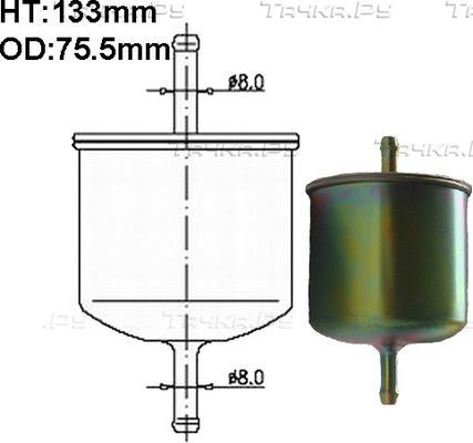 Топливный фильтр JS Asakashi для Nissan Note I 2008-2012. Артикул FS304M