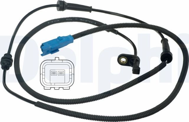Датчик ABS Delphi задний для Citroen C5 I 2002-2008. Артикул SS20391
