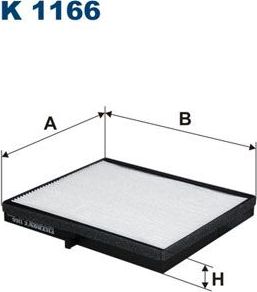 Салонный фильтр Filtron. Артикул K 1166