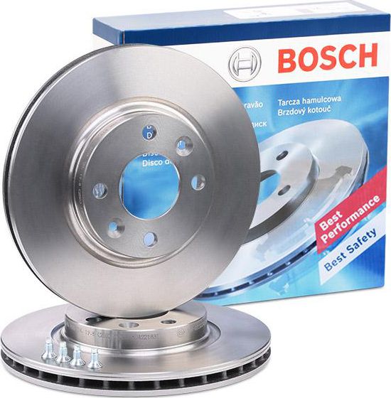 Тормозной диск Bosch передний для Smart Fortwo III (C453, A453) 2014-2024. Артикул 0 986 479 A86