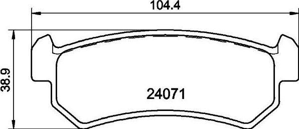 Тормозные колодки Nisshinbo. Артикул NP6045