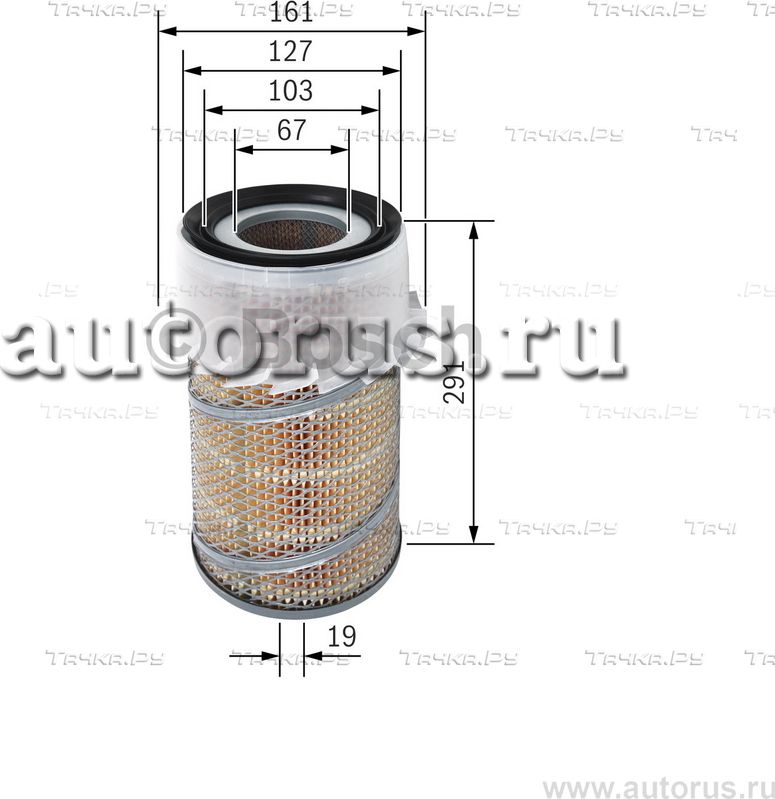 Фильтр воздушный (Bosch). Артикул 1457429933
