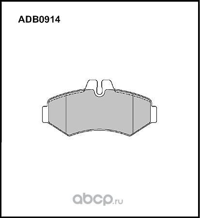 Колодки тормозные (Allied Nippon). Артикул ADB0914