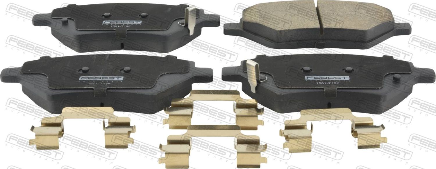Тормозные колодки Febest. Артикул 1501-T15F