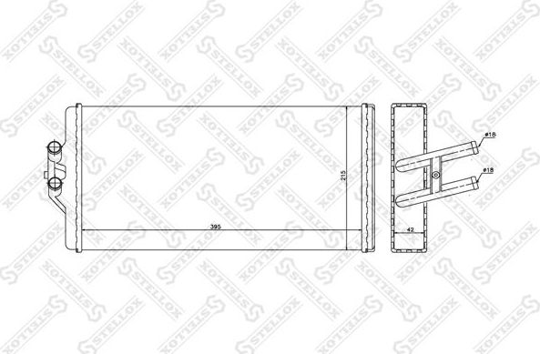Радиатор отопителя (печки) Stellox. Артикул 10-35232-SX