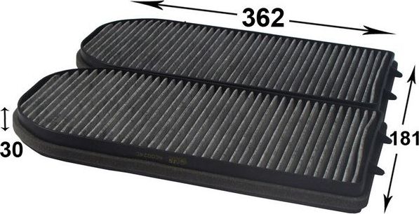 Салонный фильтр JS Asakashi для BMW 7 III (E38) 1994-2001. Артикул AC0024CSET